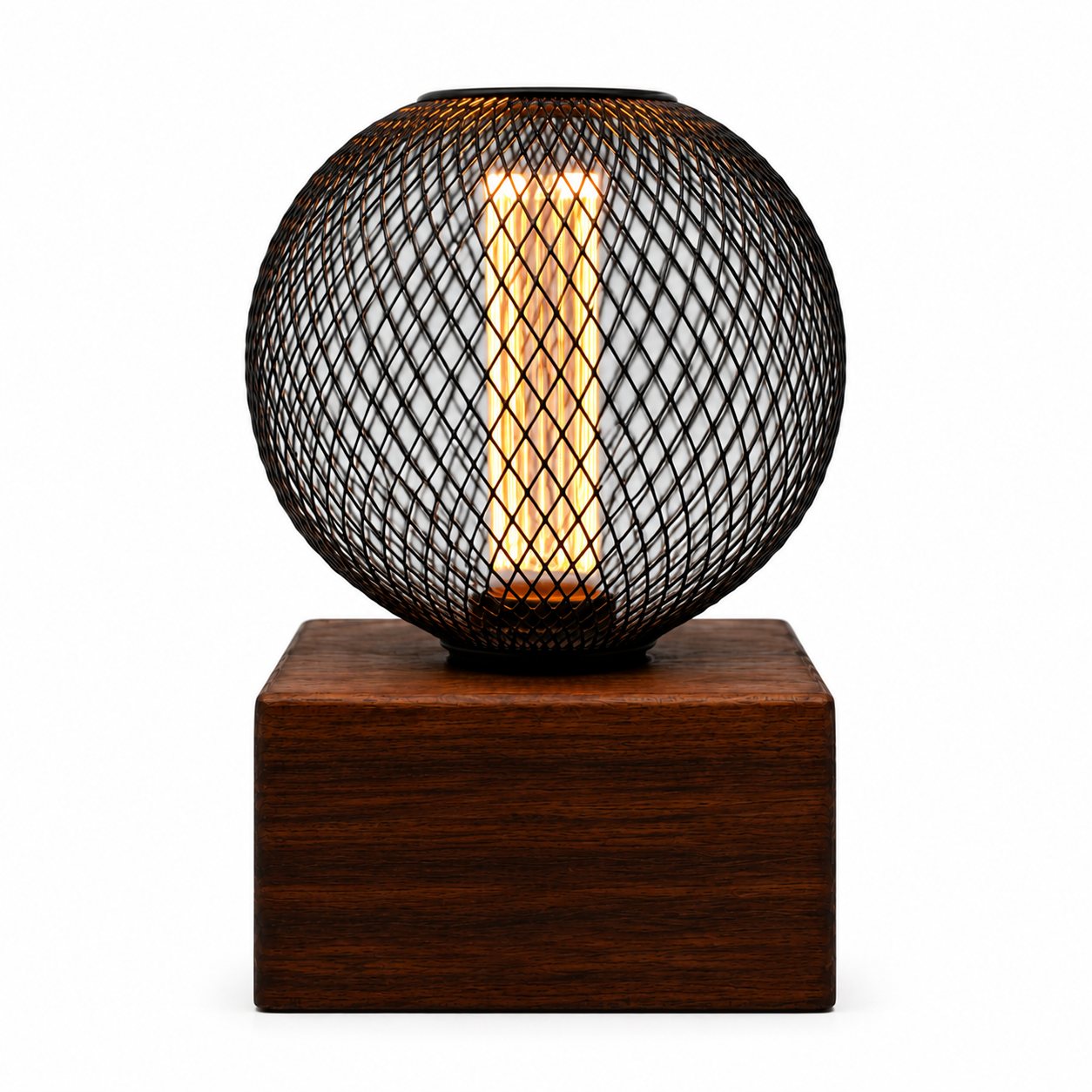 American Walnut Pygmy Square Lamp