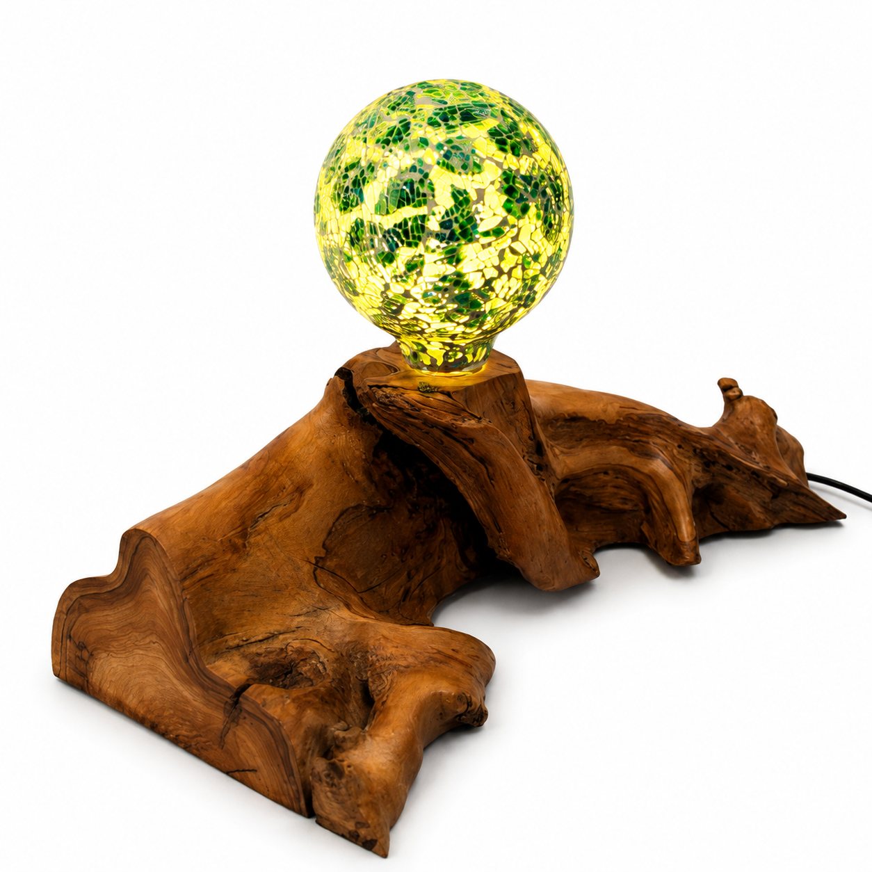 Bespoke Wild Olive Wood Lamp