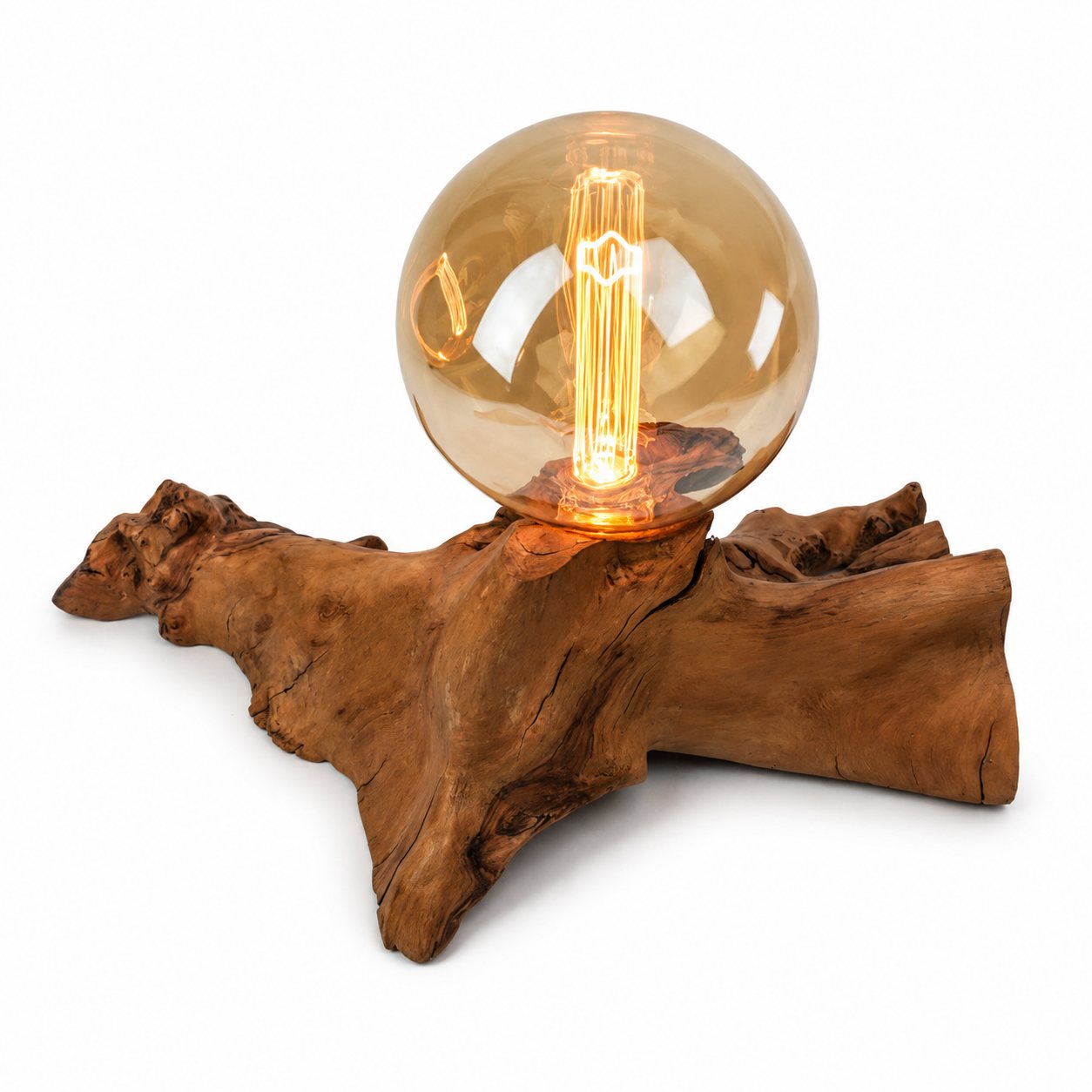 Bespoke Wild Olive Wood Root Lamp